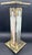 Selina Trieff Art Wood Pedestal Column Painted Figures Gold Leaf Selena For Sale - Image 14 of 18