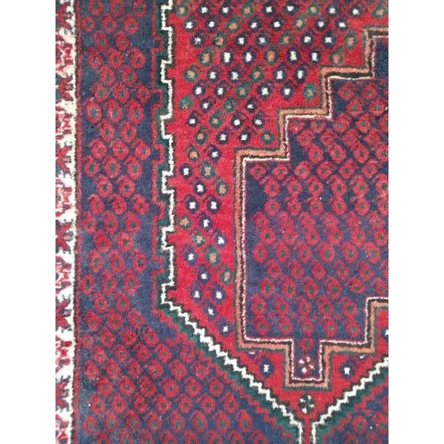 1970's Afshar Rug, 5'9" X 9' For Sale - Image 4 of 9