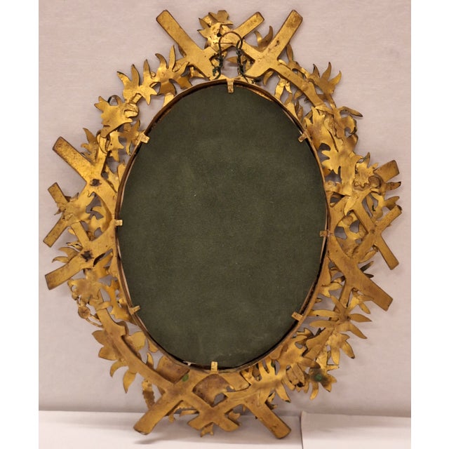 Antique Portrait Miniature Oil Painting Signed Rene With Cold Painted Frame For Sale - Image 11 of 14