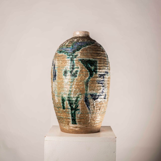 Mid-Century Modern Glazed Ceramic Vase, 1960s For Sale - Image 10 of 11