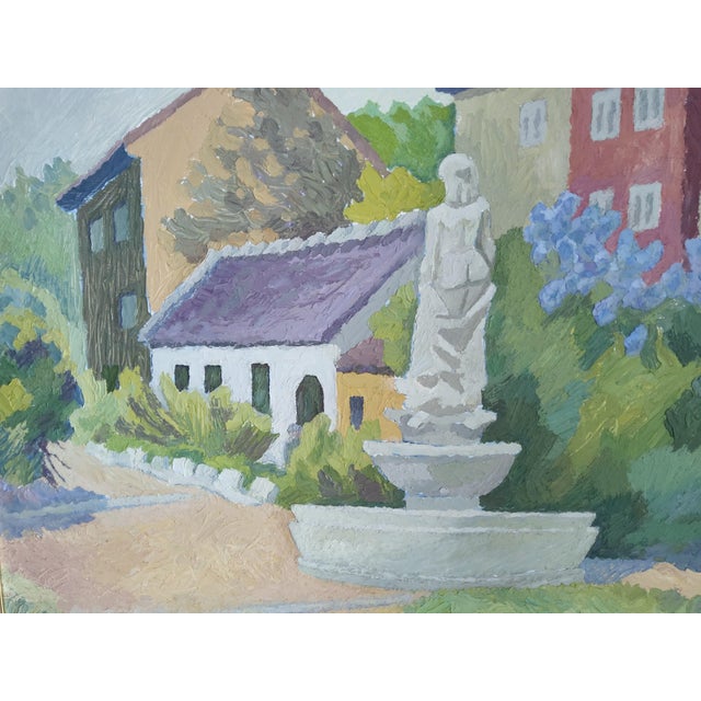 Modernist Swedish Landscape Painting by Arne Granhall 1983 For Sale - Image 13 of 18