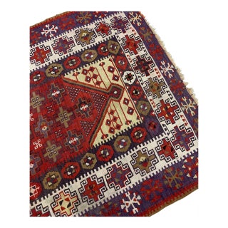 1910s, Handmade Antique Turkish Anatolian Prayer Kilim 4.5' X 6.2' For Sale