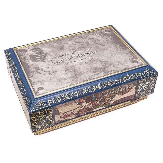 Tinplate Biscuit Tin by Otto Schmidt, 1983 For Sale - Image 11 of 13