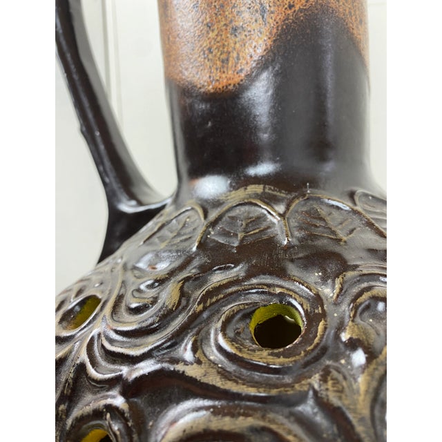 Mid-Century Ceramic Floor Lamp from Fat Lava, Germany, 1970s For Sale - Image 10 of 13