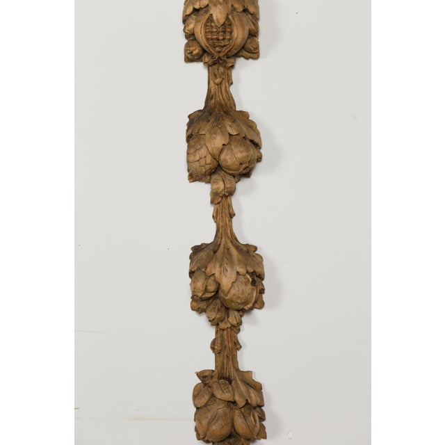 Pair of 1880s Italian Carved Wooden Wall Carvings Depicting Pomegranates For Sale In Atlanta - Image 6 of 11