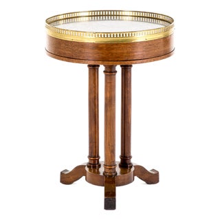 Antique French Gueridon Table with Marble Top, 1800s For Sale