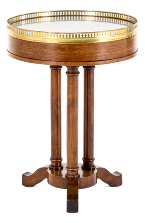 Antique French Gueridon Table with Marble Top, 1800s