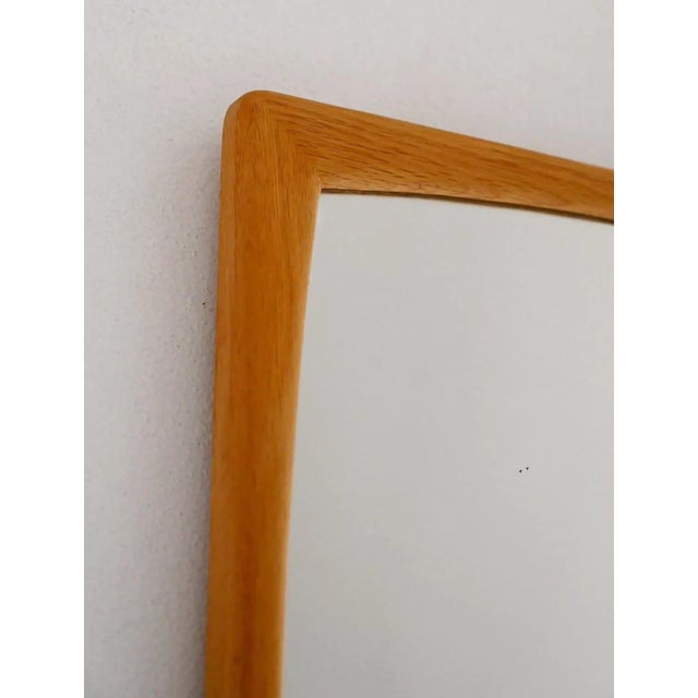 1960s Swedish Sylvia Wall Mirror in Oak from Froseke, 1960s For Sale - Image 5 of 9