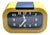 Vintage German Mechanical Alarm Clock in Yellow from Jerger, 1970s For Sale