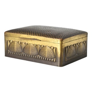 German Brass Cigarette Box from Wumak, 1920s For Sale