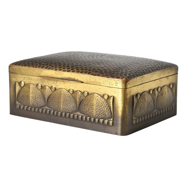 German Brass Cigarette Box from Wumak, 1920s For Sale