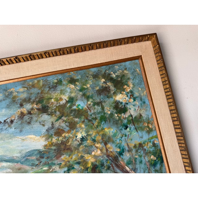 Elizabeth Van Cort “Children and Country Scenes” Impressionist Oil on Canvas Painting – Framed For Sale - Image 9 of 13