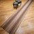Tan Vintage American Rag Runner, Handwoven Wool & Cotton, Stripe Pattern, 3x16 For Sale - Image 8 of 10
