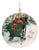 Metal Couple Sleigh Ride Disc Ornament (Set of 6) For Sale