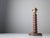 Wood Vintage Table Lamp in Oak with Parchment Leather Shade by Charles Dudouyt, France, 1950s For Sale - Image 7 of 11