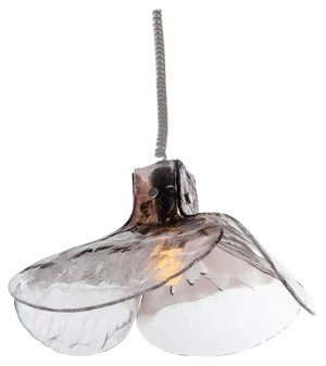 Tulip Pendant Lamp in Smoked Murano Glass, Italy, 1960s