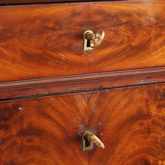 Louis Philippe Secretary in Mahogany with Marble Top, 1850 For Sale - Image 4 of 18