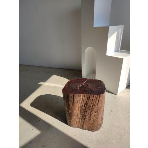 Modular End of Sofa Stool in Solid Iron Wood For Sale - Image 10 of 18