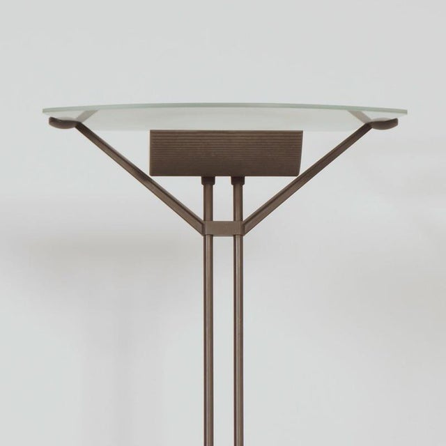 Metal Accademia Terra Floor Lamp by Shigeaki Asahara for Lucitalia, 1980s For Sale - Image 7 of 12