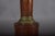 Brown Neo-Classical Turned Wood and Brass Column Table Lamp with Pleated Shade, 1950s For Sale - Image 8 of 11