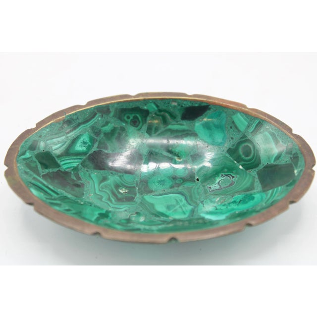 Green Mid Century Modern Malachite Dish For Sale - Image 8 of 8