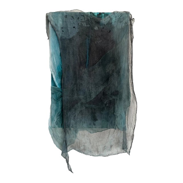 "Verdant Escape" Mixed Media Dimensional Color Field Painting by Stacey Warnix For Sale