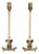 Art Deco Cut Crystal and Brass Lamps, Pair For Sale