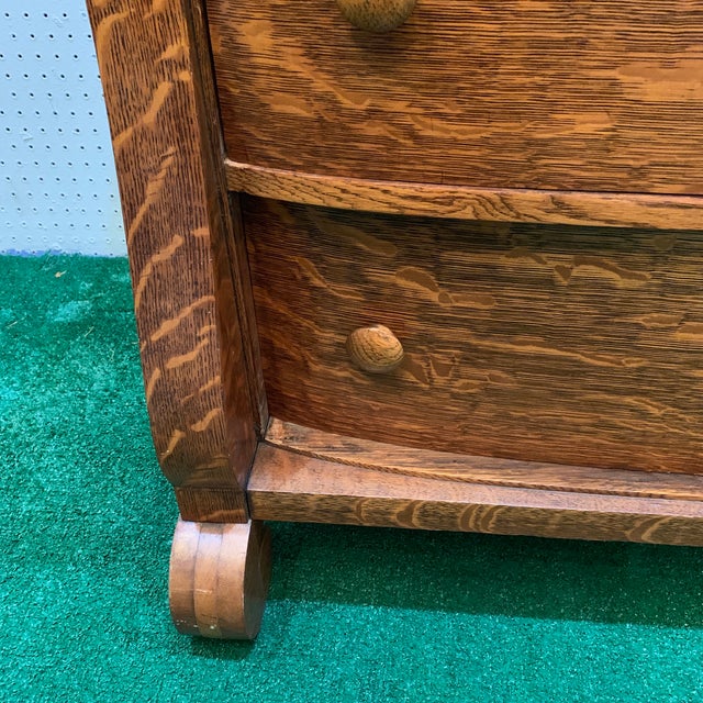 MidCentury Modern Golden Oak Dresser Chairish