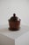 Brown Handcrafted Wooden Storage Jar For Sale - Image 8 of 8