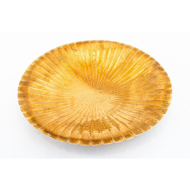 Art Deco Serving Plate in Hammered Copper, Vienna, Austria, 1920s For Sale - Image 11 of 12