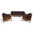 Coja Living Room Set with 3-Seater Sofa and 2 Lounge Chairs in Brown Leather by Sven Ellekaer, 1960, Set of 3 For Sale - Image 10 of 18