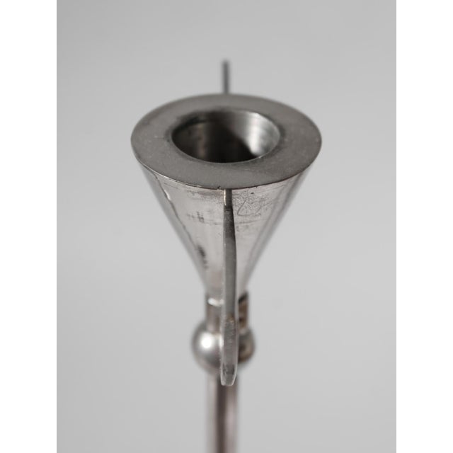 Vintage Tall Candleholders with Wings, 1980, Set of 2 For Sale - Image 4 of 6