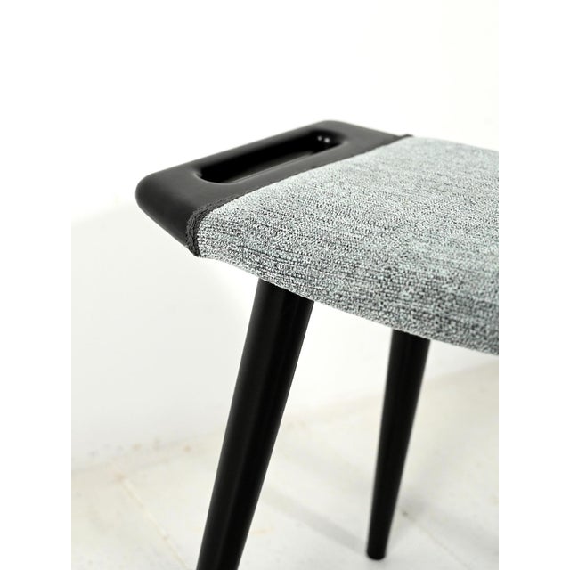 1960s Vintage Scandinavian Lacquered Stool, 1960s For Sale - Image 5 of 7