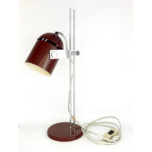 1970s Mid-Century Table Lamp attributed to Stanislav Indra for Combi Lux, 1970s For Sale - Image 5 of 10