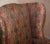 Textile Vintage Wingback Armchair with Claw & Ball Feet and Kilim Style Upholstery For Sale - Image 7 of 18