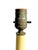 Gold Vintage Fluted Glass Corinthian Column Lamps With Lucite Bases - a Pair For Sale - Image 8 of 18