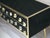 Mid-Century Modern Black Glass Sideboard With & Brass Trim & Legs Availabl Justfurnituress Desig For Sale - Image 3 of 4