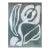 2026 "Orchidea" Abstract Botanical Painting on Cotton Paper Unframed by Artist r.k. Red For Sale