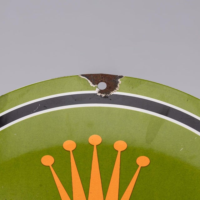 Rolex Submariner Advertising Sign in Enamel, 20th Century For Sale - Image 9 of 12