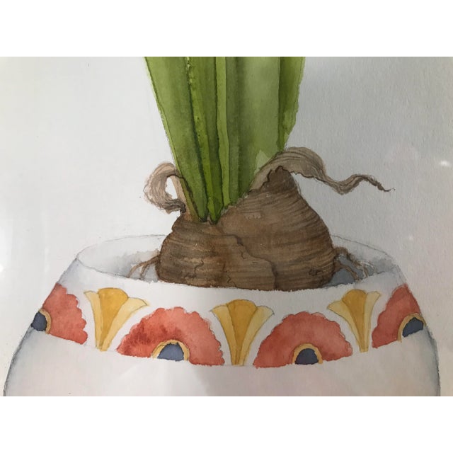 Vintage Hand Painted Watercolor by Jayne Crews For Sale - Image 4 of 5