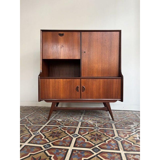 Mid-Century Modern Highboard by Louis Van Teeffelen for Webe, 1950s For Sale - Image 17 of 17