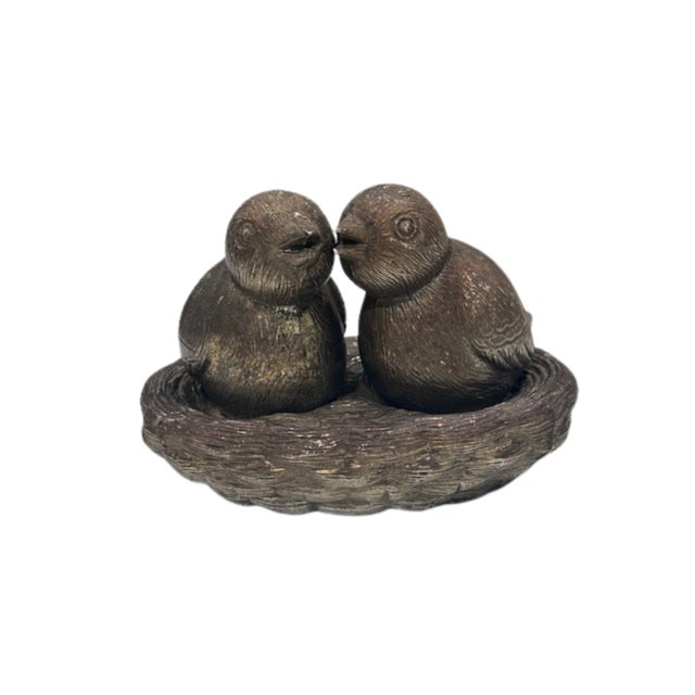 Brown 1960s Birds in a Nest Salt & Pepper Shakers For Sale - Image 8 of 11