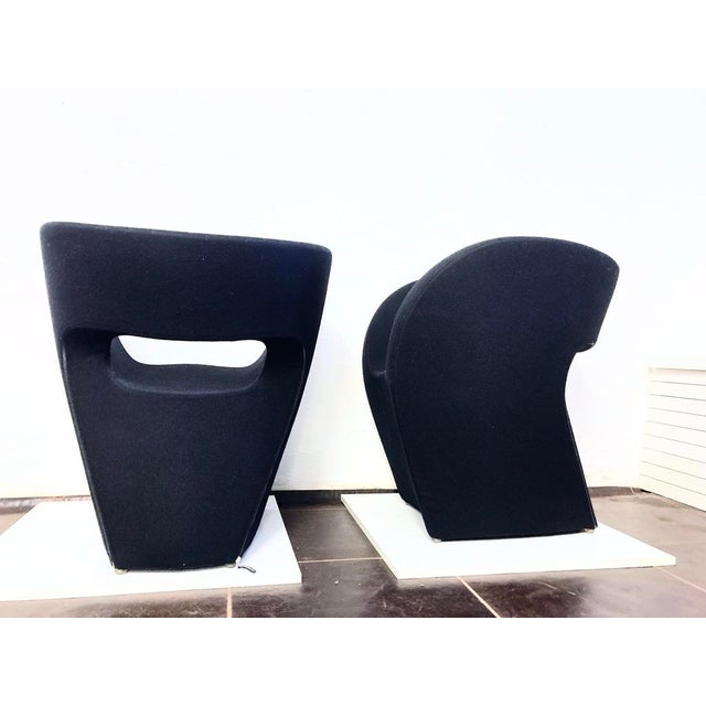 Victoria & Albert Armchairs in Black by Ron Arad for Moroso, 2000s, Set of 2 For Sale - Image 6 of 18