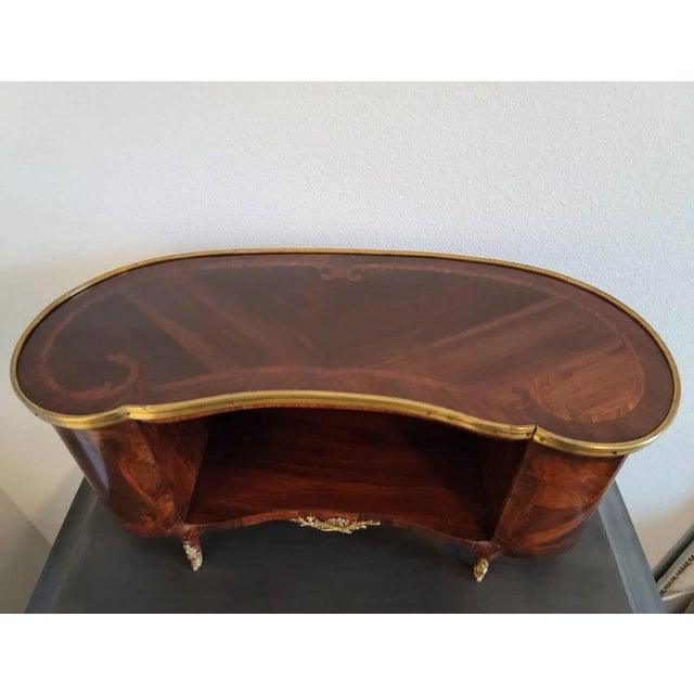 Antique French Louis XV Style Kingwood Marquetry Signed Bibus For Sale In Dallas - Image 6 of 11