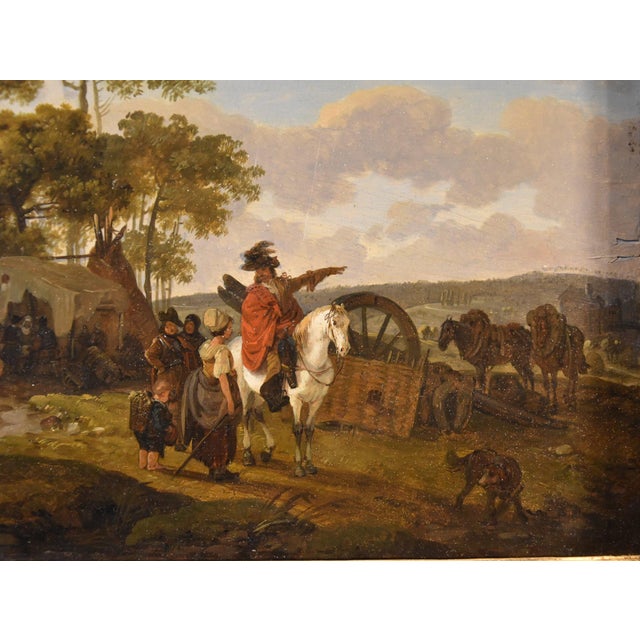 Claude Michel Hamon Duplessis, Landscapes, 1790, Oil on Board Paintings, Set of 2 For Sale - Image 4 of 15