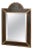 French Art Deco Leather Wall Mirror, 1910s For Sale