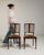 Neoclassical 19th Century Pair of Mahogany Inlaid Chairs with Upholstered Seats For Sale - Image 3 of 9