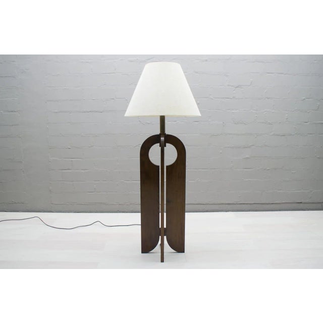 Large Wooden Floor Lamp, 1960s For Sale - Image 13 of 13