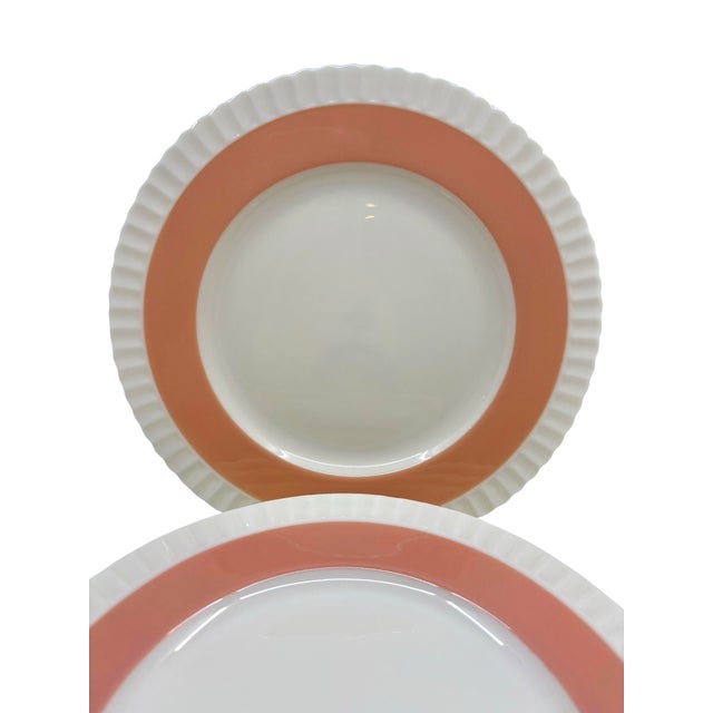 Traditional Vintage Lenox Classic Coral Dinner Plates - A Set of 7 For Sale - Image 3 of 10