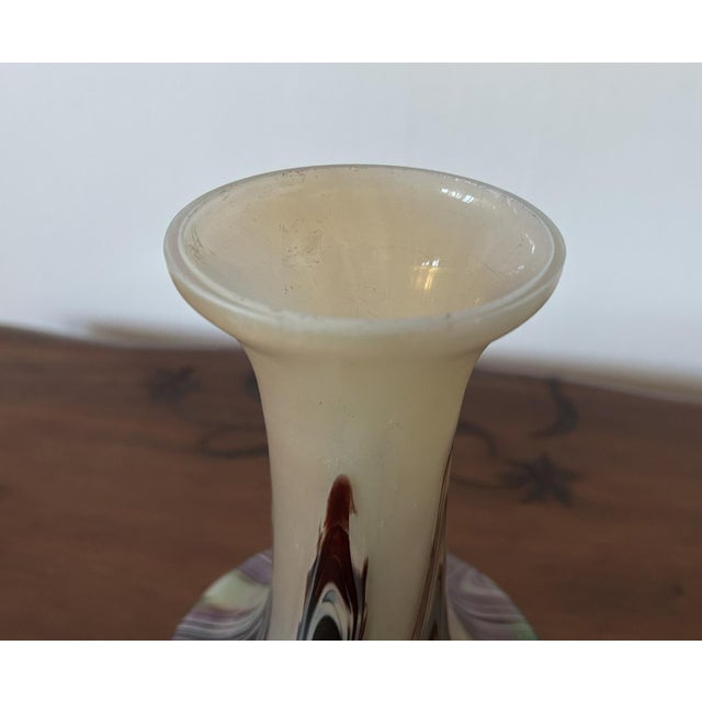 Glass Art Nouveau Bottle by Johann L. Witwe, 1890s For Sale - Image 7 of 12